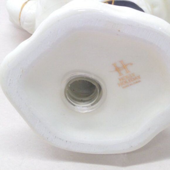 Santa "North Pole Mail" Ceram Salt Shaker Holly Holiday Rare Hard to Find VTG - Picture 8 of 8